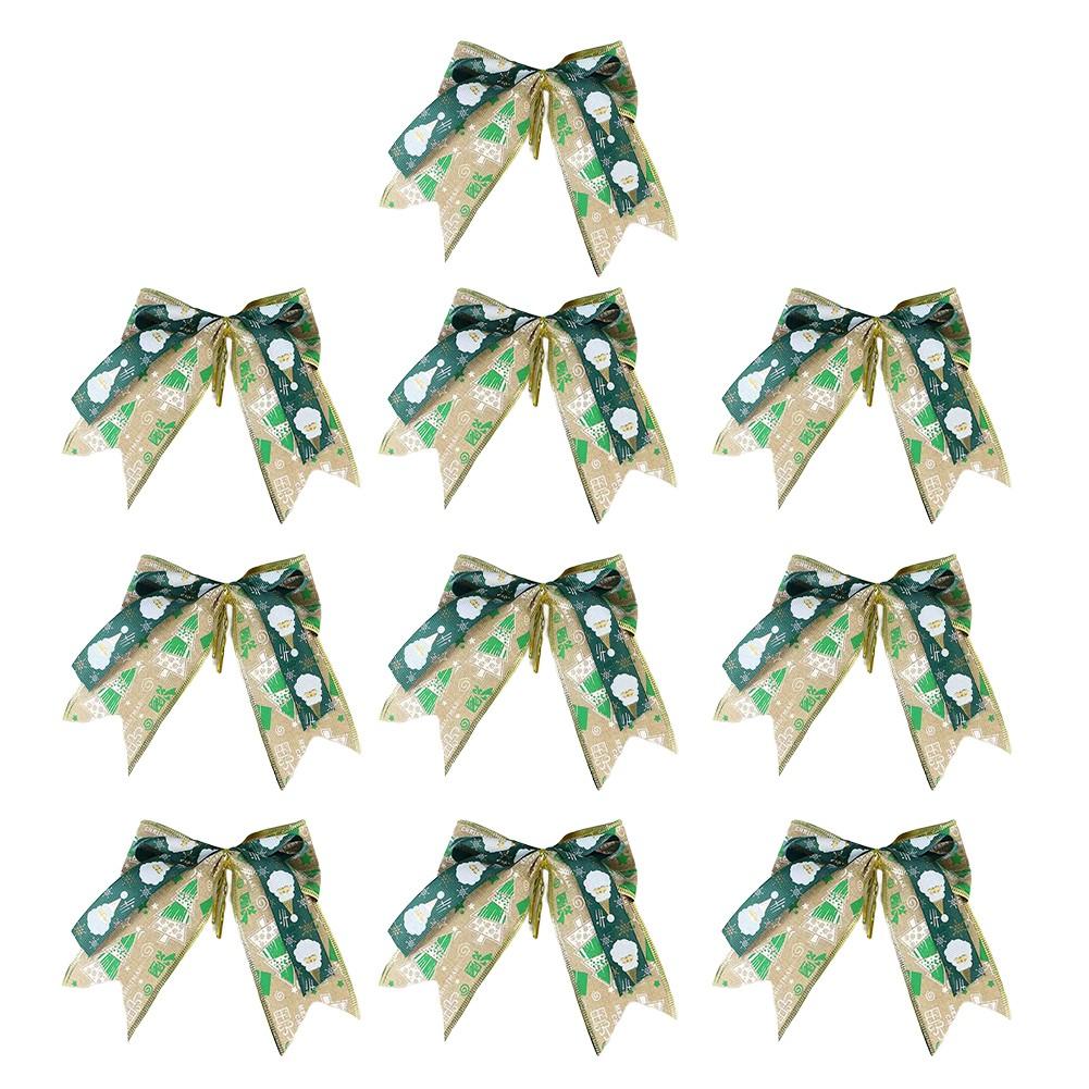 Burlap Butterfly Bows Christmas Decoration Bows Holiday Tree Pendants