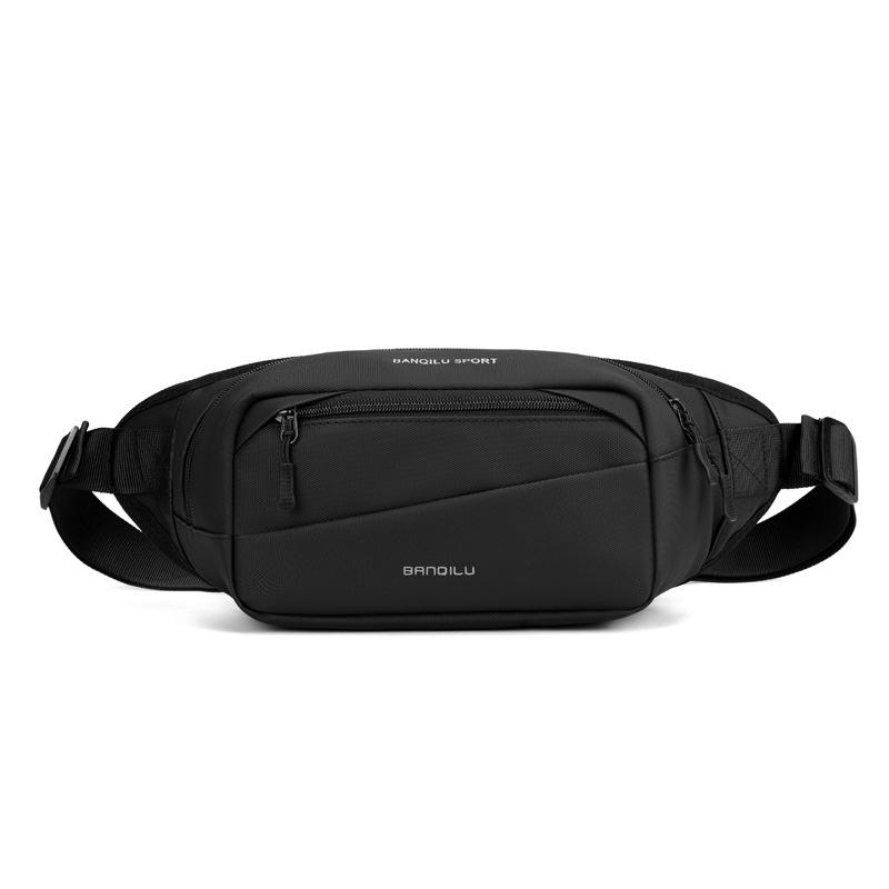 Men's Fanny Pack Korean Version Simple Breast Bag Outdoor Sports Messenger Bag Anti-splashing Function Mobile Phone Bag Korean Version Trend