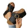 Women's Summer European American Style Wedge Sandals Magic Tape Platform