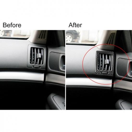 2Pcs For Infiniti G37 Sedan 2010-2013 Carbon Fiber Side AC Air Vent Cover Trim
