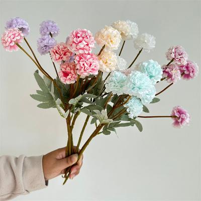 5 Small Balls Chrysanthemum Artificial Flower Home Artificial Floral Art Soft Decoration Living Room Decoration Flower Wedding Decoration
