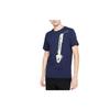 Nike T Shirts Men's Blue Crew Neck Moderate Straight Fit CI6302-410