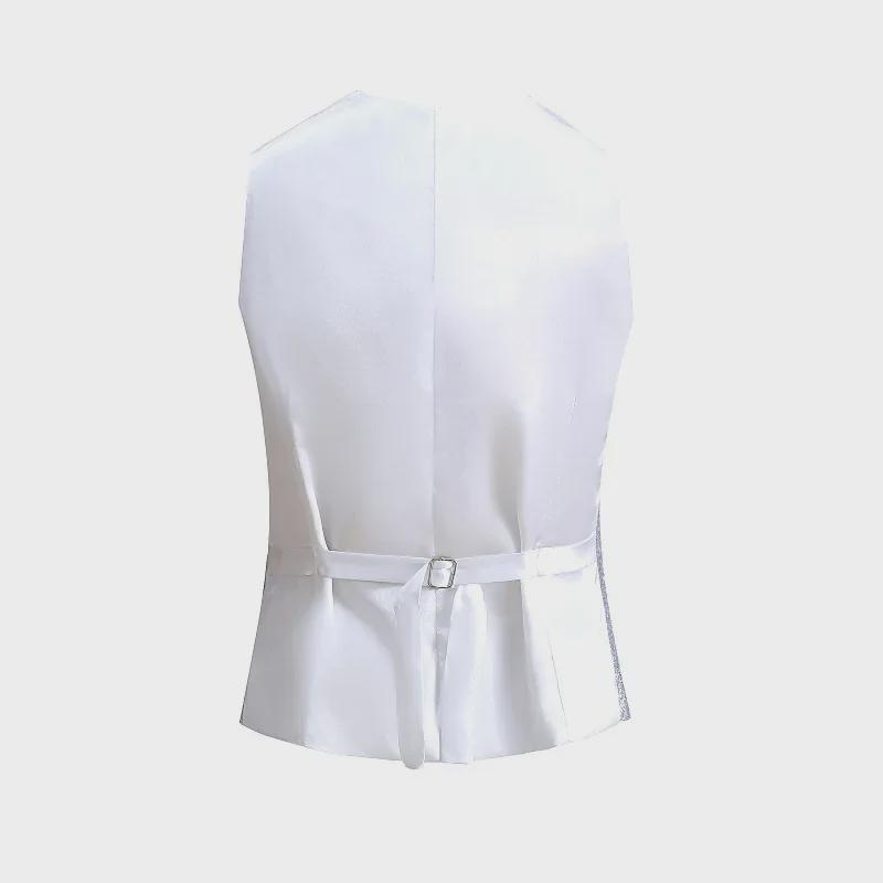 High-Density Sequin Men's Vest for Stage and Dance Performances