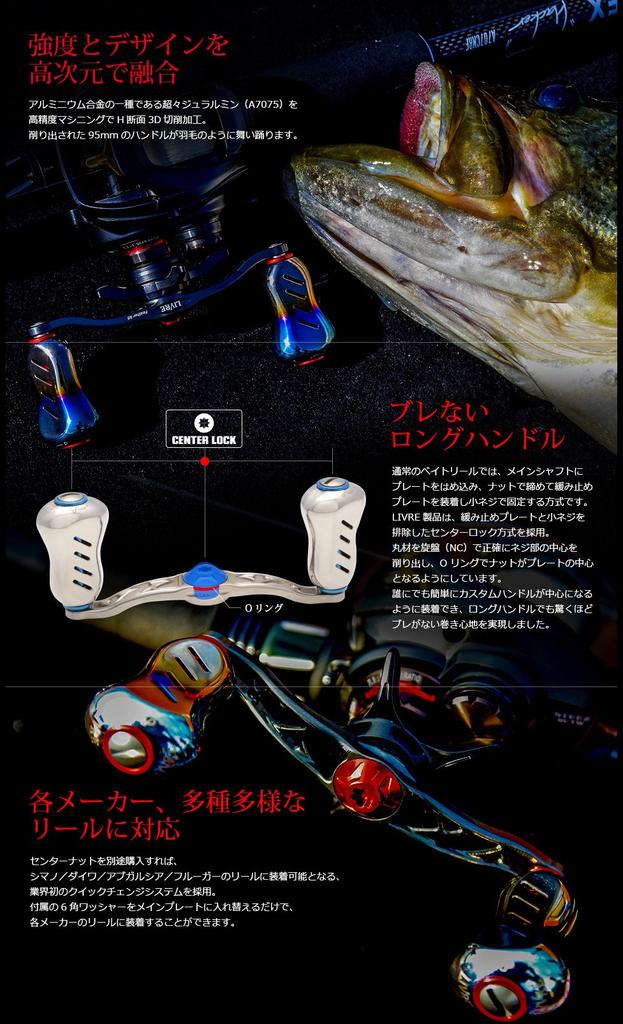 LIVRE 3011 Crank Feather 95 Right Handed Reel for Shimano (Livre) GMG.
