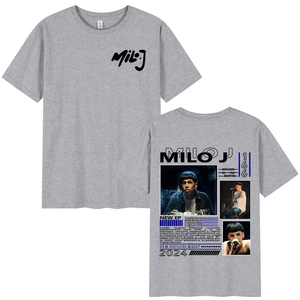 Rapper Milo J 166 Album Merch T Shirt Unisex Women Clothing Fashion Hip Hop Tshirts Cotton Casual Tshirts Streetwear