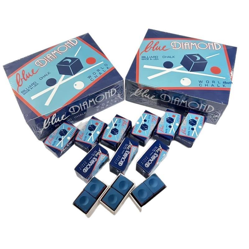Blue Diamond Billiard Cue Chalk Strong Friction Long Lasting Non-Slip for Professional Billiard Training Matches