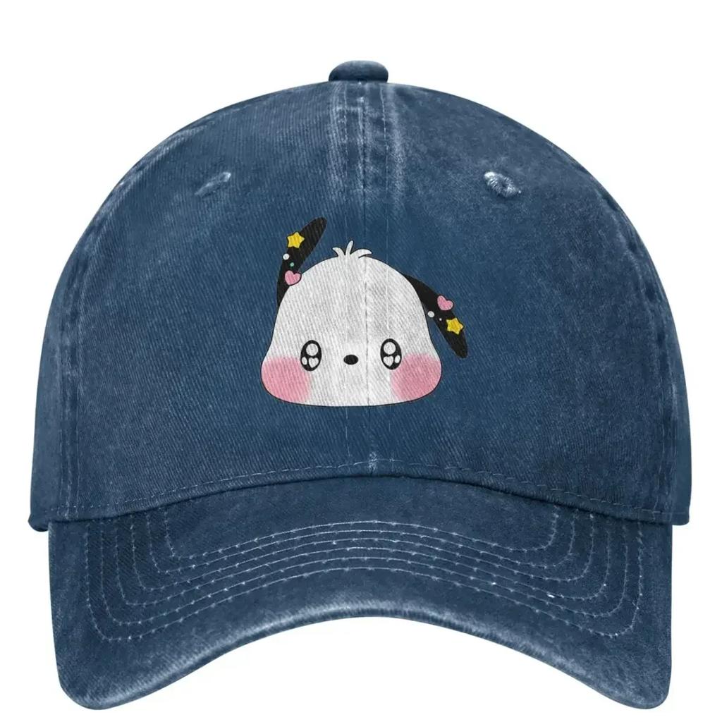 Kawaii Dog Pochacco Baseball Cap Hunting Camping Quality Hip Hop Hats Unisex Teens Stylish Sun Visors Snapback Cap