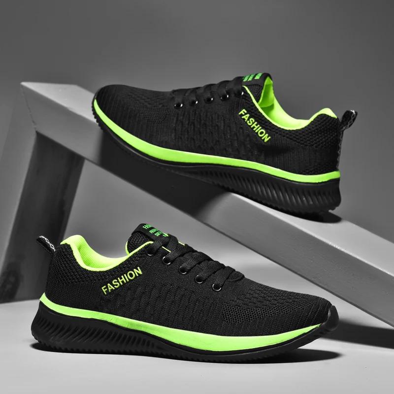Men Sneakers Spring Autumn Mesh Breathable Casual Running Shoes Flat Fashion Training Hiking Shoes Zapatillas Hombre