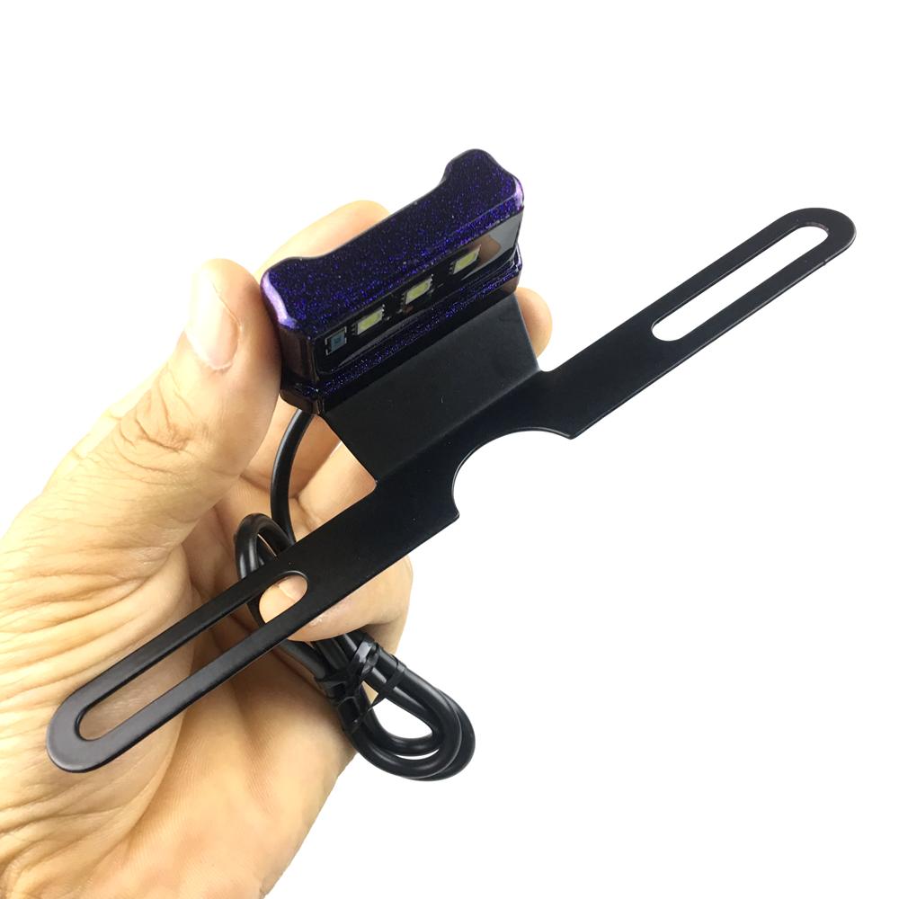 Evrensel Plaka LED Işık Motosiklet Aksesuarları HONDA SUZUKI KAWASAKI DUCATI BMW CNC Lamba Braketi