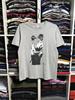 Vintage Y2K Banksy Kissing Coppers Art Graphic T-Shirt Size M Gray
