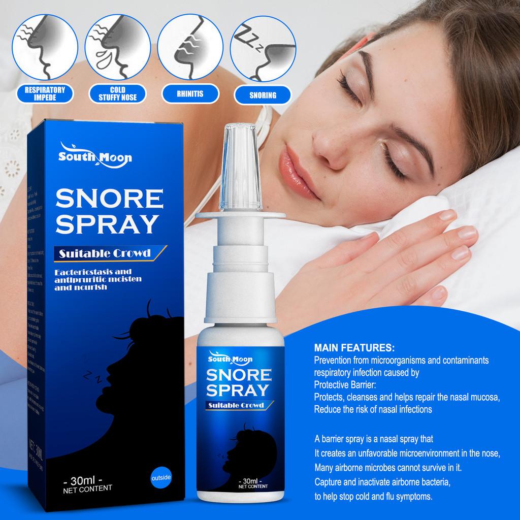 Spray Erboristico Anti-russamento 30ml Soluzione Nasale Idratante Naturale Per un Sonno Confortevole