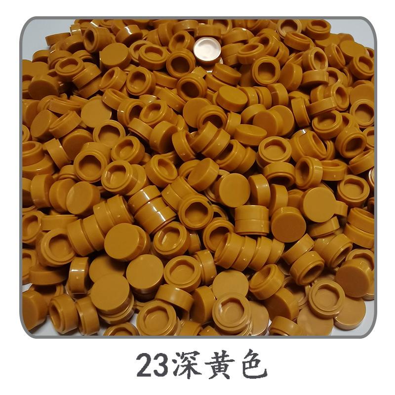 1000PCS/LOT 98138 Flat Tile 1x1 Round Circle Pixel Painting Building Block Toy Mosaic Drawing for Artist Professional Player