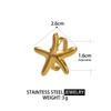 Elegant Starfish Open Ring: Stainless Steel, Non-Fading, Women's Resort Style Jewelry