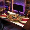 Tapis de Souris Blason Football Belgique, Tapis de Bureau Étendu en Caoutchouc Antidérapant pour Gaming Bureau Ordinateur Portable Cadeau Fan