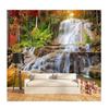 Maple Forest Rock Falls Art Wall Mural Bedroom Living Room Background Wallpaper