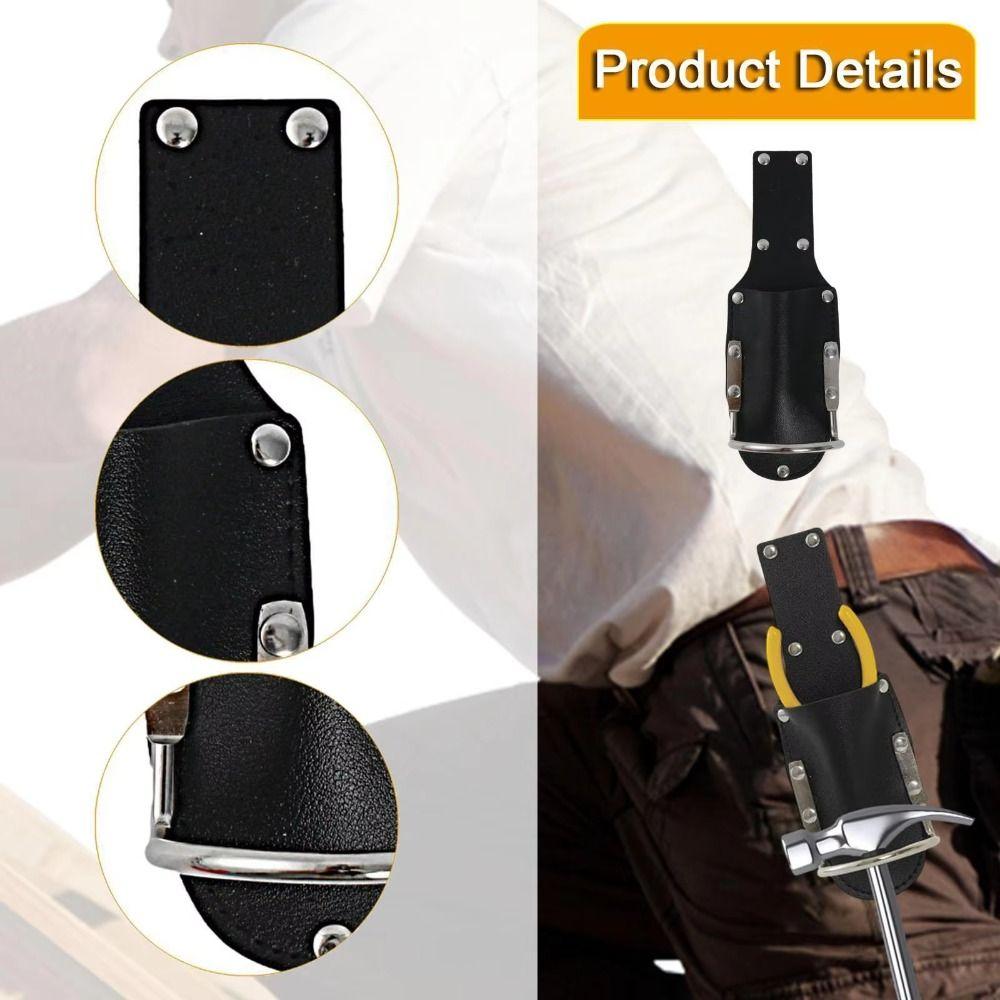 PU Leather Hammer Holder Handy Design Tool Pliers Holder Portable Waist Bag Outdoor Tool