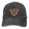 Rot und Weiß Feuerwehr Unisex Freiwillige Baseballkappe Unisex Hüte Damen Schirmmütze Snapback Feuerwehr Unisex Feuerwehrrettungskappen