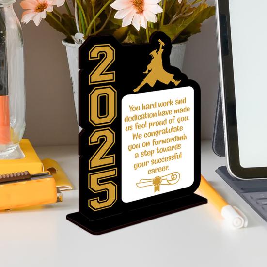 Décoration de bureau pour la saison des diplômes 2025, sans bavures, bords lisses, cadre photo pour la saison des diplômes, décoration de fête