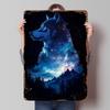 Wolf Galaxy Nacht Blikken Poster Aangepaste Muurkunst Vintage Retro Metalen Borden voor Wand Decoratie Garage Decoraties Kamer