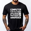 Programmer Coder Developer Programming Computer Whisperer Graphic T Shirts Men Oversized Fall Cheap New Years Eve - Men's Sum...