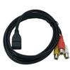 USB To 3RCA Audio & Video Cable, USB2.0 3-in-1 AV Extension Cable