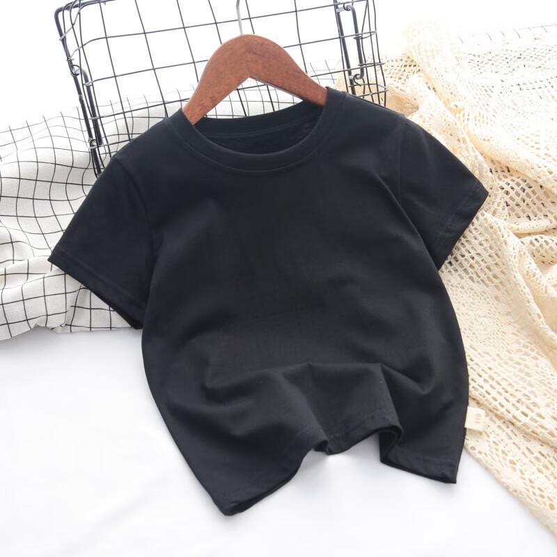 Xun Zhanying Unisex Kids' Pure Cotton Short Sleeve T-Shirt