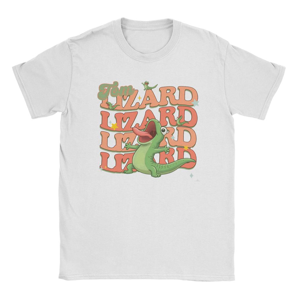 Animated Tom Lizard Meme T Shirts For Unisex Unisex 100 Cotton Vintage TShirt Round Neck Hoppers Tees Short Sleeve Clothes Printed