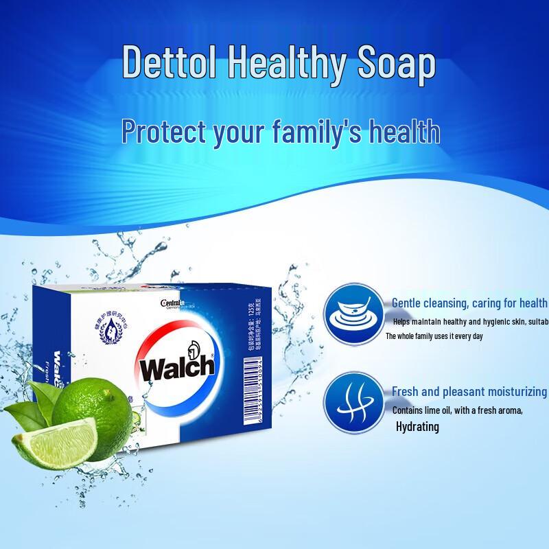 Walch Healthy Soap - Fresh Lime (4 X 125g)
