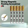 5PCS with Powerful Magnetic Cross Screwdriver Head Set with Magnetic Tip - Heavy Duty Black Head (Screwdriver Compatible)
