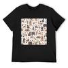 Bosdieren T-shirt blauw slot grafische t-shirts blauw archief katoenen t-shirt heren