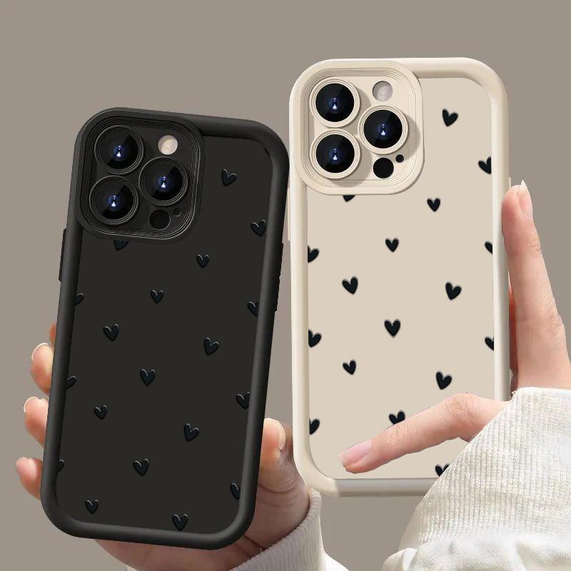 Personalized phone case iphone16pro For iPhone 16 15 Pro Max 16 Plus 14 13 12 11pro Love Heart Soft Shockproof Cover