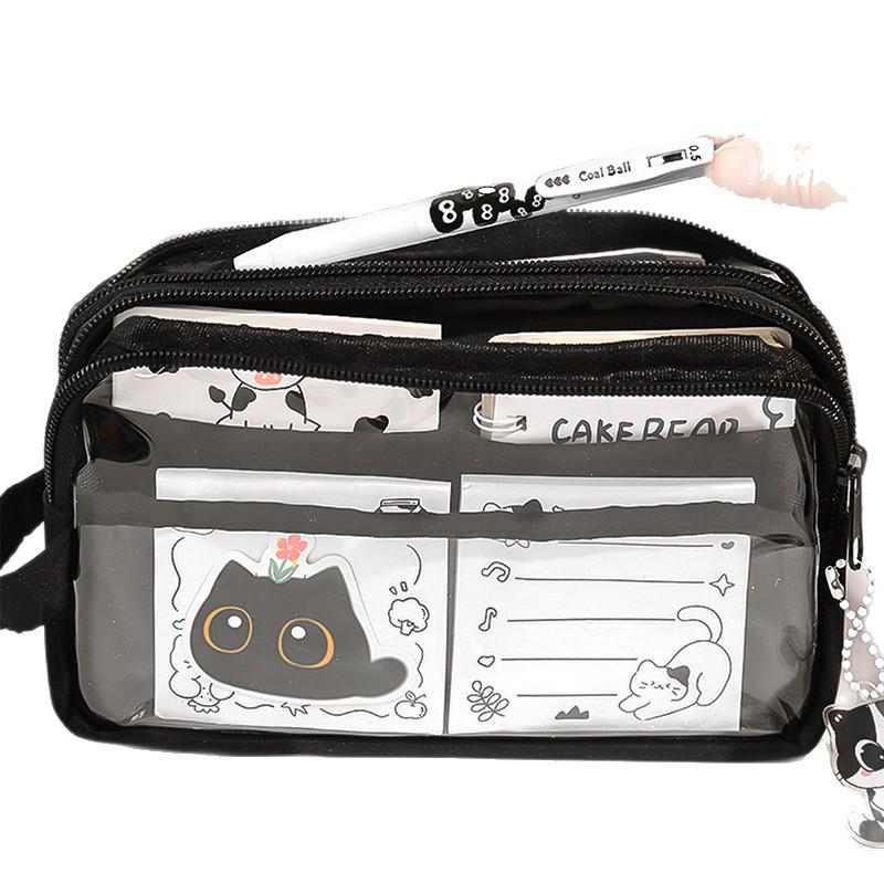 Adorable Black Cat Pencil Case 2025: Spacious and Stylish for Boys and Girls