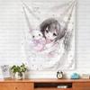 1 Stück Instagram-Stil Kawaii Mädchen Hase Wandteppich Hintergrund Wandbehang Schlafsaal Dekoration Schlafzimmer Nachttisch Dekoration Wandteppich