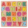Bunte Alphabet Zahlen Holzpuzzles Montessori Spielzeug Form Zuordnungsspiele für Vorschulkinder Frühe Bildung Kinder Juguete