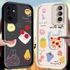 Fruit Doodle Case for Samsung Galaxy S25 Ultra Plus S24 S23 S22 S21 S20 FE A73 A72 A71 A56 A55 A54 5G A52 A52S A51 Soft 4G Cover