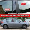 4Pcs Glossy Piano Black Car Window Door Column Center BC Pillar Post Cover Trim For Volkswagen VW Golf 6 MK6 2008-2013