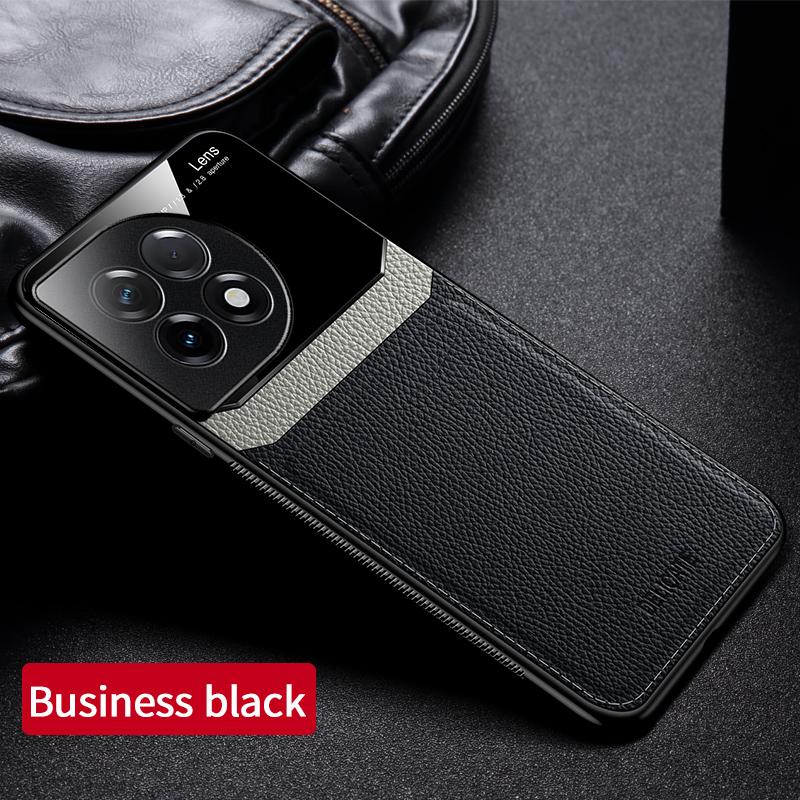 För Oneplus Ace2 Telefonfodral Lyxig Läderstruktur Stötsäkert Fodral för Oneplus 11 11R/Oneplus Ace Pro Ace 2 Baksida Caso