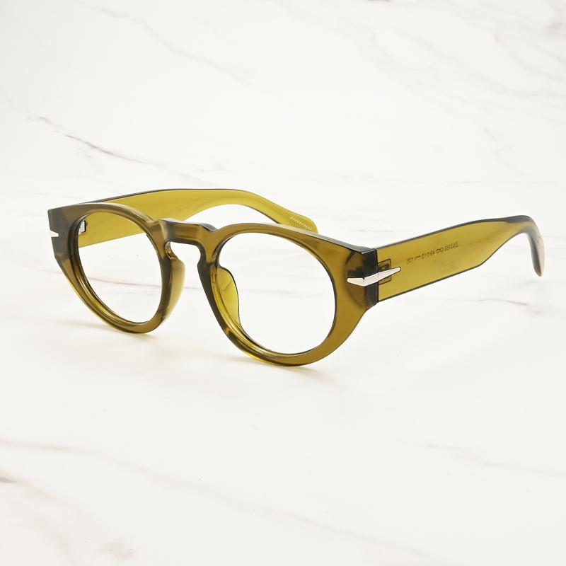 Klassische Retro Runde Myopiebrille mit Sehstärke Anti Blaulicht Optische Brille für Männer Frauen