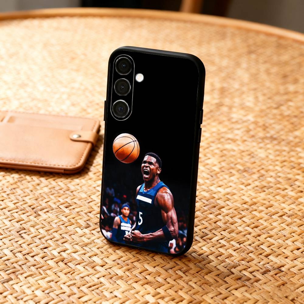 A-Anthony E-Edwards Phone Case For Samsung A73,72,71,A52,51,40,41,A22,A32,31,A13, Soft Black Shell