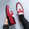 New Designer Pointed Mixed Colors Tassels Wedding Formal Leather Shoes For Men Casual Platform Loafers Homecoming Dress Footwear