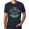 Men’s Vintage Tee Shirt Graphic T Shirt Mountain Explorer Cape Verde Navy