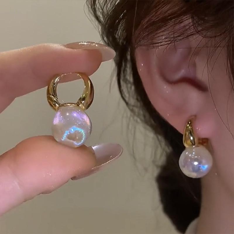 Cercei noi cu picătură de opal verde pentru femei Personalitate retro Accesorii la modă pentru purtare zilnică Bijuterii pentru petrecere Cadou de ziua de naștere