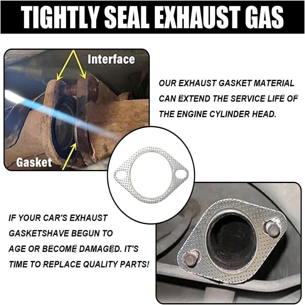 High Temperature Resistance Car Exhaust Gasket Set Exhaust Flange Repair Kit Auto Accessories
