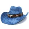 Europe, America and the West Retro Cowboy Hat Fashion Trend Bull Head Accessories Jazz Hat Simple and Cool Outdoor Sun Hat