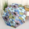 Floral Pattern Themed Automatic Opening and Closing Umbrella, Portable Tri Fold Small Umbrella for Men and Women,Gift0725058z