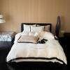 COMOLIVING Milk Velvet Embroidered Bedding Set