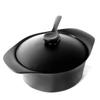Sori Yanagi Nanbu Ironware Deep Iron Pot That Combines Simple Design and High In Compatible with Iron Lid and practicality.Made Japan.IH Handle.