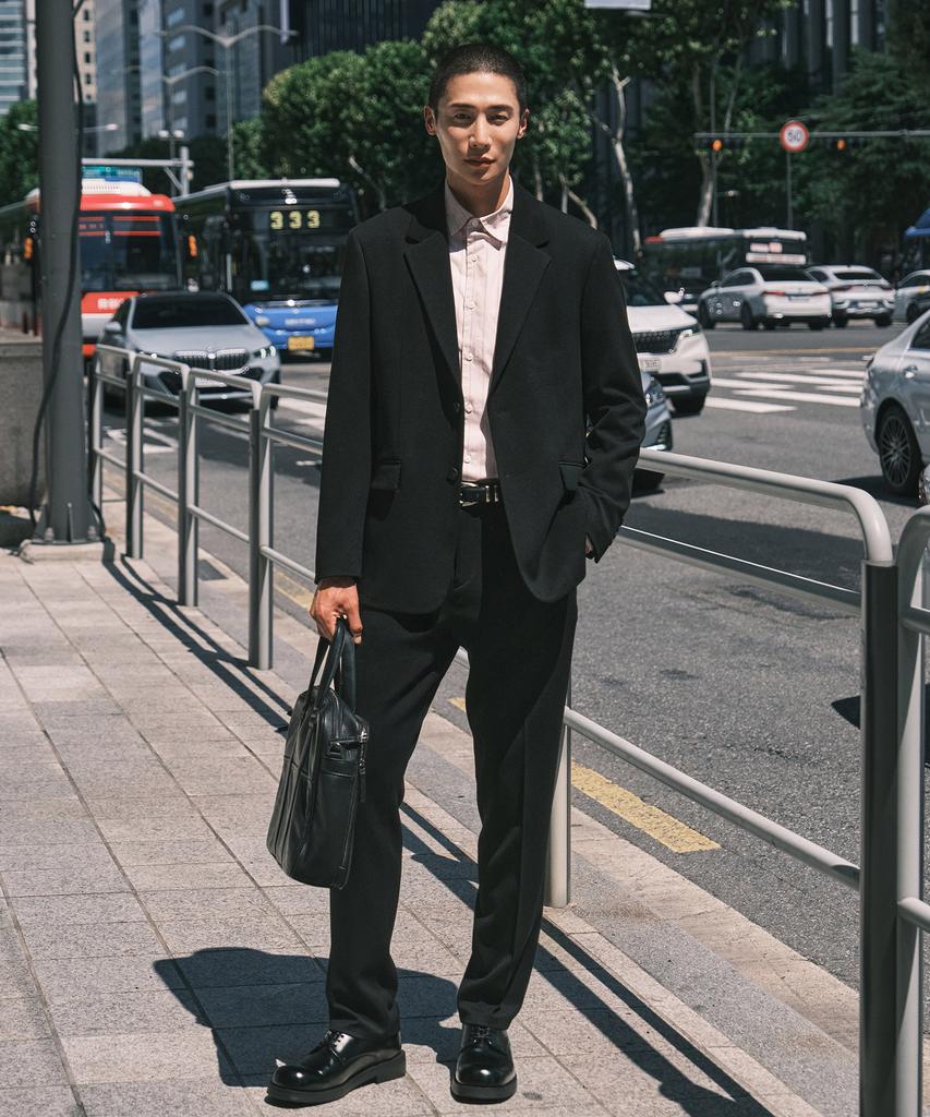 STCO Vibe Shift Twill Elastic Waist Slacks_Black (Straight Fit)_Sepxa02Csb