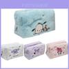 Cute Ins-style Cartoon Embroidered Makeup Bag With Large Capacity For Travel And Desktop Storage