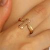 Double Cross Multi-Layer Open Ring: European & American Niche Design for Women - Luxury High-End Accessories